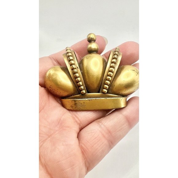 Joan Castle Queen For A Day 3D Dimensional Crown Brooch - Picture 3 of 6